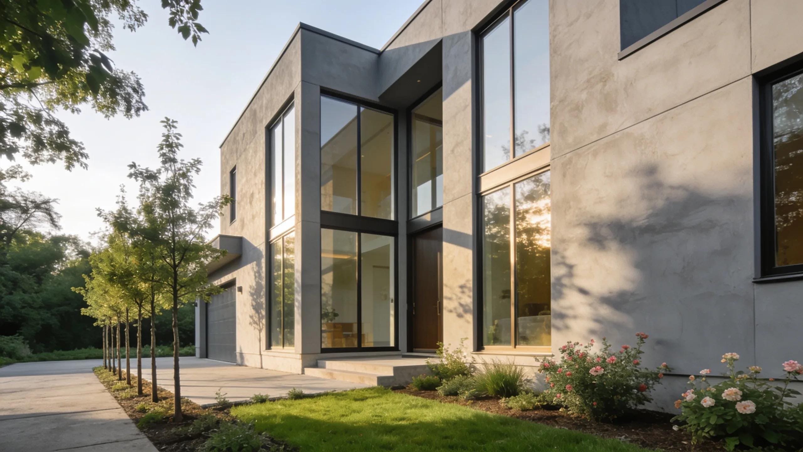 Modern home with attractive exterior insulation highlighting ITE benefits