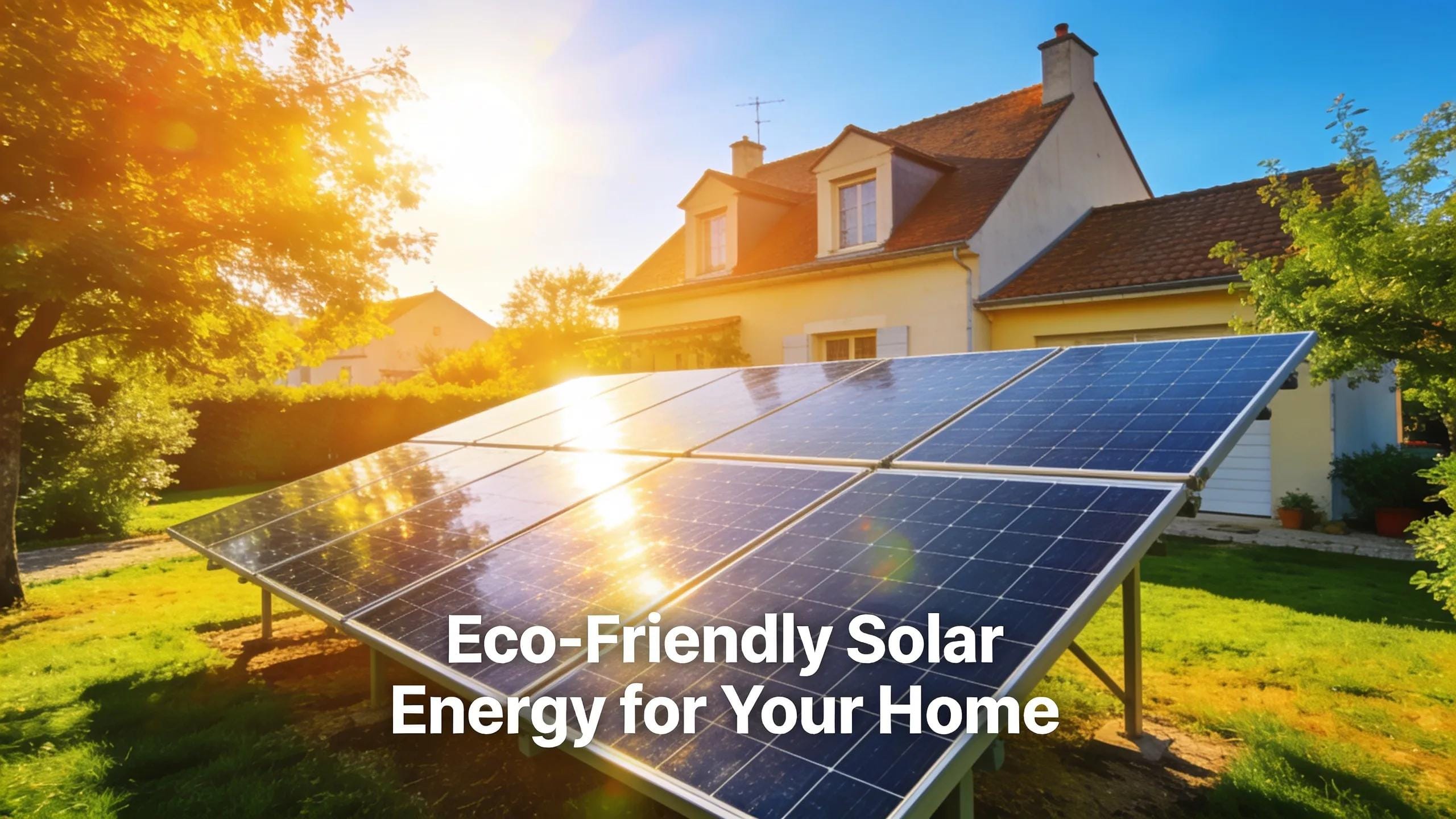 Residential property in Alen&ccedil;on with solar panels on the roof, illustrating the benefits of renewable energy solutions